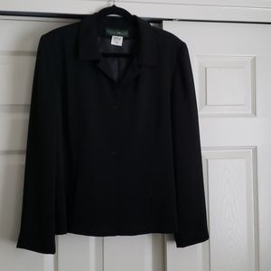 Classic fit black suit jacket